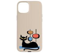 Retro Atomic Age Mid-Century Cat Vintage Space Modern Design Carcasa para iPhone 15 Plus