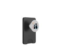 Retro Atomic Age Mid-Century Twin Cat Vintage Modern Design PopSockets PopWallet para MagSafe