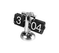 Retro Automatic Date Time Display AutoPager Turning Page Clock Electric Clock Creative Quartz Clock Home Living Room Clock without Battery (One Foot S