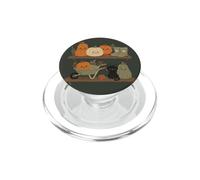 Retro Autumn Harvest Shelf Doodle Personajes Vibe PopSockets PopGrip para MagSafe