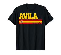 Retro Avila Ciudad España Vintage Estética Verano Vacaciones Camiseta