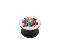 Retro Back to 90s Cassette Tape Boombox Roller Skate Noventa PopSockets PopGrip Adhesivo