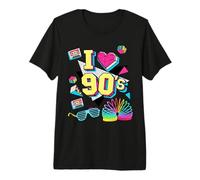 Retro Back To 90's Novelty Graphic T-Shirts & Cool Designs Camiseta Premium