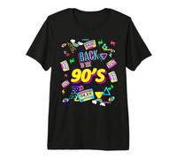 Retro Back To 90's Novelty Graphic T-Shirts & Cool Designs Camiseta Premium