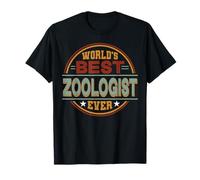 Retro Badge Worlds Best Zoologist Camiseta