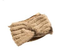 Retro Band Autumn Winter Twist Headwear Wide-brimmed Weave Headdress Women's Hair Accessories Bow Knitted Hairband Turbans(Color 4)