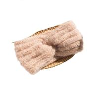 Retro Band Autumn Winter Twist Headwear Wide-brimmed Weave Headdress Women's Hair Accessories Bow Knitted Hairband Turbans(Color 1)