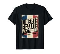 Retro Bandera Francia Libertad Igualdad Fraternidad Patriótico Meme Camiseta