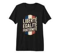 Retro Bandera Francia Libertad Igualdad Fraternidad Patriótico Meme Camiseta Premium