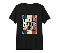 Retro Bandera Francia Libertad Igualdad Fraternidad Patriótico Meme Camiseta Premium