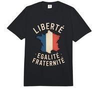 Retro Bandera Francia Libertad Igualdad Fraternidad Patriótico Meme Comfort Colors Adult Heavyweight T-Shirt