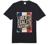 Retro Bandera Francia Libertad Igualdad Fraternidad Patriótico Meme Comfort Colors Adult Heavyweight T-Shirt