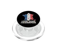 Retro Bandera Francia Libertad Igualdad Fraternidad Patriótico Meme PopSockets PopGrip para MagSafe