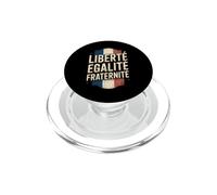 Retro Bandera Francia Libertad Igualdad Fraternidad Patriótico Meme PopSockets PopGrip para MagSafe