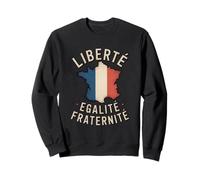 Retro Bandera Francia Libertad Igualdad Fraternidad Patriótico Meme Sudadera