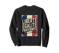 Retro Bandera Francia Libertad Igualdad Fraternidad Patriótico Meme Sudadera