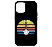 Retro Banjo Sun - Eighties Style Bluegrass Pickers Graphic Carcasa para iPhone 12/12 Pro