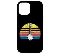 Retro Banjo Sun - Eighties Style Bluegrass Pickers Graphic Carcasa para iPhone 12 Pro MAX