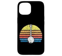 Retro Banjo Sun - Eighties Style Bluegrass Pickers Graphic Carcasa para iPhone 15