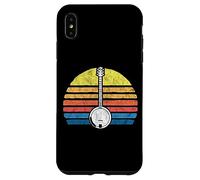 Retro Banjo Sun - Eighties Style Bluegrass Pickers Graphic Carcasa para iPhone XS MAX
