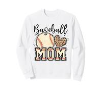 Retro Baseball Mom Mama Baseball Life Mother's Day Baseball Sudadera