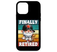 Retro Baseball Retirement Gnome Baseball Dad Finally Retired Carcasa para iPhone 12 mini