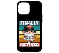 Retro Baseball Retirement Gnome Baseball Dad Finally Retired Carcasa para iPhone 12 Pro Max