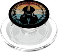 Retro Bass Gear Orchestra Musician Double Bass PopSockets PopGrip para MagSafe