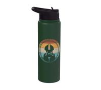 Retro Bass Gear Orchestra Musician Double Bass Stainless Steel Insulated Water Bottle