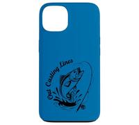 Retro Bass Pesca Terapia Humor Fuera Casting Líneas Pescadores Carcasa para iPhone 13