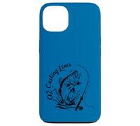 Retro Bass Pesca Terapia Humor Fuera Casting Líneas Pescadores Carcasa para iPhone 13
