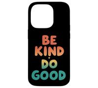 Retro Be Kind Do Good Positive Vibes Carcasa para iPhone 14 Pro