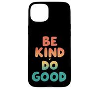 Retro Be Kind Do Good Positive Vibes Carcasa para iPhone 15 Plus