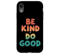 Retro Be Kind Do Good Positive Vibes Carcasa para iPhone XR