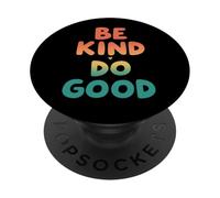 Retro Be Kind Do Good Positive Vibes PopSockets PopGrip Adhesivo