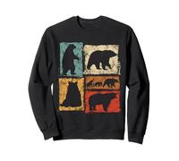 Retro Bear Graphic - Movimientos típicos para Hombres, Mujeres, niños, Vintage Sudadera