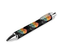 Retro Bicy-cles Heart Mountain - Bolígrafo retráctil de 0,5 mm, escritura suave con agarre cómodo, suministros de oficina para hombres y mujeres, 1 unidad como se muestra en la imagen 2