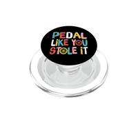 Retro Bicycle Bike Cycling Pedal Like You Stole It Cyclist PopSockets PopGrip para MagSafe