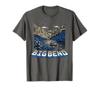 Retro Big Bend National Park Vintage Style Texas Kayak Camiseta