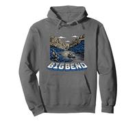 Retro Big Bend National Park Vintage Style Texas Kayak Sudadera con Capucha