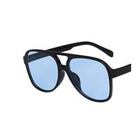 Retro Big Frame Street Shot Gafas de sol para hombres y mujeres Vacaciones al aire libre (Color: B, Tamaño: 1)