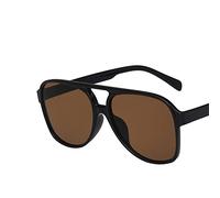 Retro Big Frame Street Shot Gafas de sol para hombres y mujeres Vacaciones al aire libre (Color: B, Tamaño: 1)