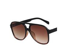 Retro Big Frame Street Shot Gafas de sol para hombres y mujeres Vacaciones al aire libre (Color: B, Tamaño: 1)