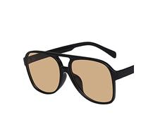 Retro Big Frame Street Shot Gafas de sol para hombres y mujeres Vacaciones al aire libre (Color: B, Tamaño: 1)