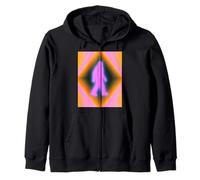 Retro Bigfoot Aura Psychedelic Rainbow Squatch Cryptozoology Sudadera con Capucha