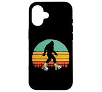Retro Bigfoot Roller Skating Sasquatch 80s Skater Graphic Carcasa para iPhone 16