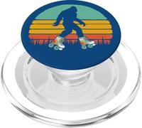 Retro Bigfoot Roller Skating Sasquatch 80s Skater Graphic PopSockets PopGrip para MagSafe