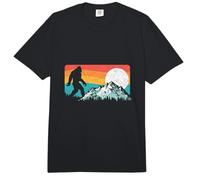 Retro Bigfoot Silhouette Rocky Mountains 80s Graphic Comfort Colors Adult Heavyweight T-Shirt