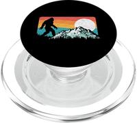 Retro Bigfoot Silhouette Rocky Mountains 80s Graphic PopSockets PopGrip para MagSafe