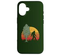 Retro Bigfoot Silhouette & Sequoia Believe! Carcasa para iPhone 16